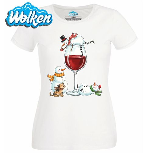 Obrázek produktu Dámské tričko Opilí Vánoční Sněhuláci