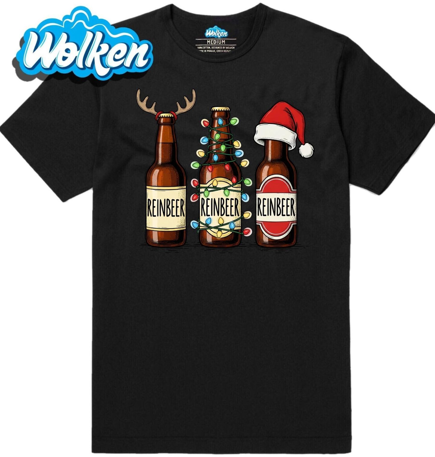 Pánské tričko Vánoční Sobí Lahváče REINBEER.jpg