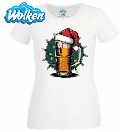 Obrázek produktu Dámské tričko Vánoční Ozdobené Pivo