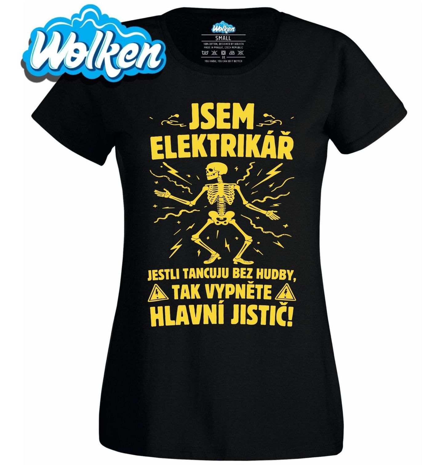 Dámské tričko Elektrikář pod Proudem.jpg