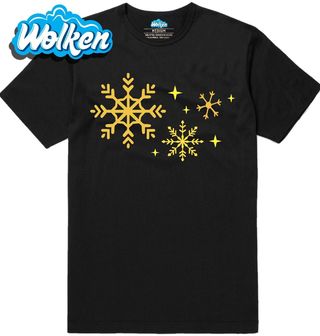 Pánské tričko Zlaté Sněhové Hvězdy.jpg