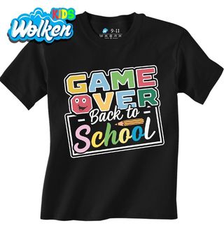 Dětské tričko Zpátky do školy Game Over.jpg