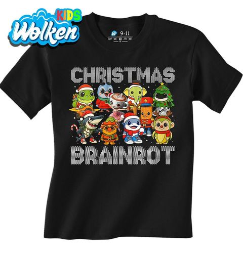 Obrázek produktu Dětské tričko Vánoční Brainrot Christmas Brainrot