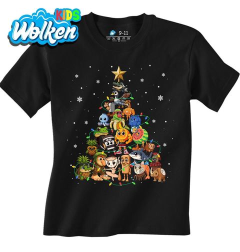 Obrázek produktu Dětské tričko Vánoční Stromeček z Brainrot Postaviček