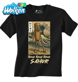 Dětské tričko Tung Tung Tung Sahur u Kanagawy.jpg