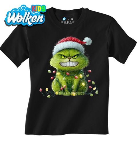 Obrázek produktu Dětské tričko Vánoční Kočka Grinch