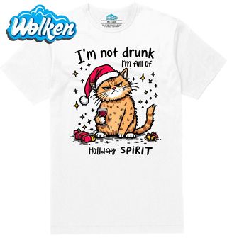 Pánské tričko  Vánoční Kočka s Vínem.jpg