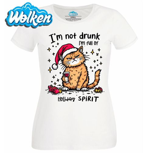 Obrázek produktu Dámské tričko Vánoční Kočka v Náladě