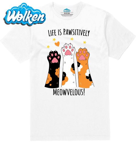 Obrázek produktu Pánské tričko Life is pawsitively meowvelous!