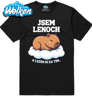 Pánské tričko Jsem lenoch a ležím si za tím.jpg