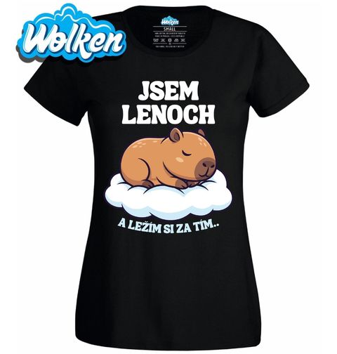Obrázek produktu Dámské tričko Jsem lenoch a ležím si za tím..