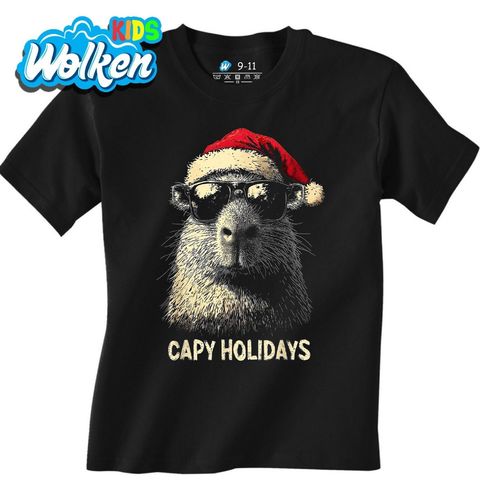 Obrázek produktu Dětské tričko Vánoční Kapybara Capy Holidays