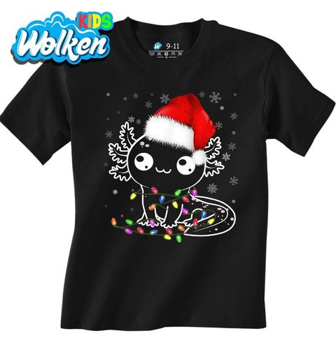 Obrázek produktu Dětské tričko Vánoční Axolotl plný Světýlek