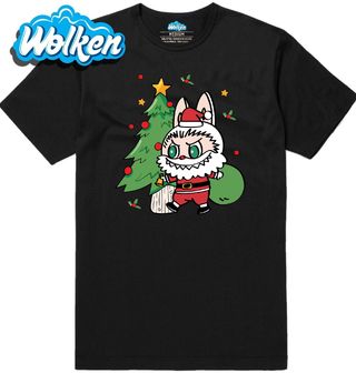 Pánské tričko Vánoční Santa Labubu.jpg