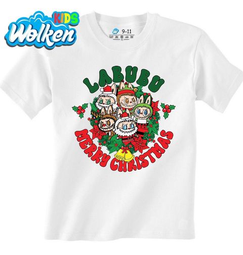 Obrázek produktu Dětské tričko Vánoční Labubu Merry Christmas