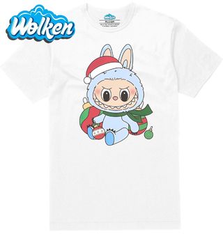 Pánské tričko  Modrý Vánoční Labubu.jpg