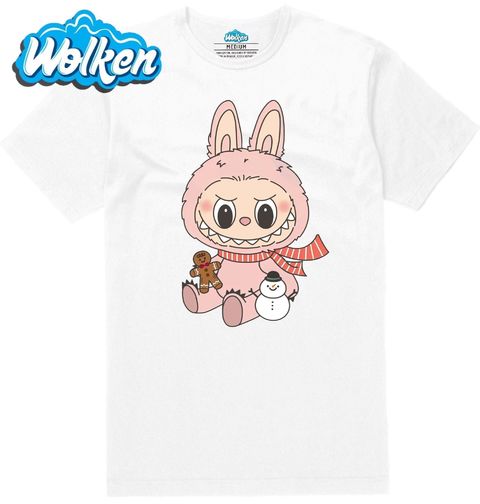 Obrázek produktu Pánské tričko Růžový Vánoční Labubu