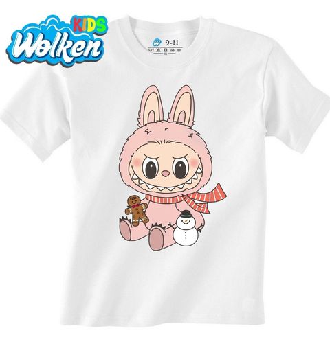 Obrázek produktu Dětské tričko Růžový Vánoční Labubu