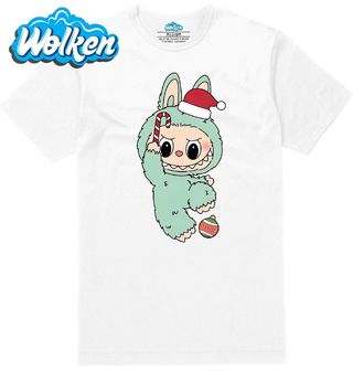 Pánské tričko  Zelený Vánoční Labubu.jpg