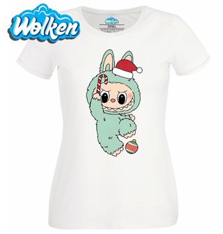 Dámské tričko  Zelený Vánoční Labubu.jpg