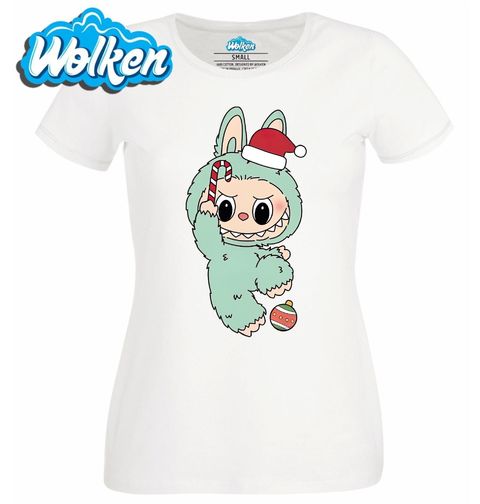 Obrázek produktu Dámské tričko Zelený Vánoční Labubu