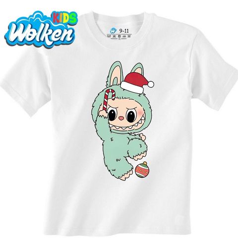 Obrázek produktu Dětské tričko Zelený Vánoční Labubu