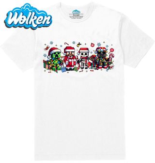 Pánské tričko  Vánoční Minecraft Postavičky.jpg