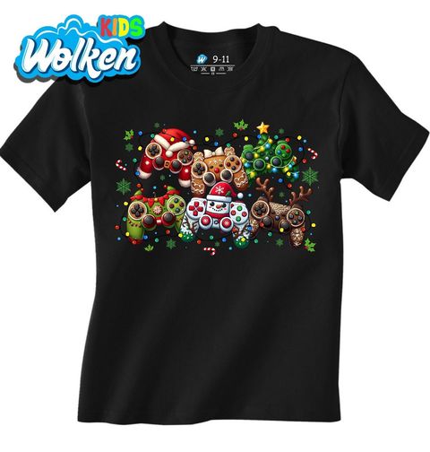 Obrázek produktu Dětské tričko Vánoční Ozdobené Ovladače