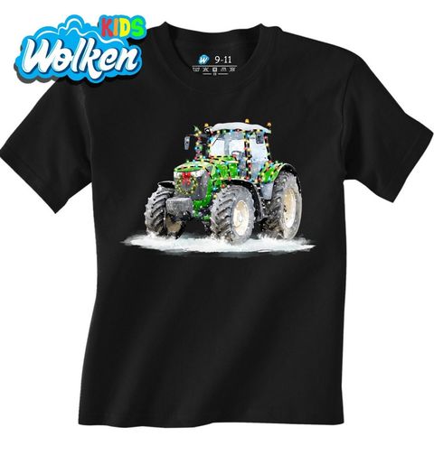 Obrázek produktu Dětské tričko Vánoční Traktor ve Sněhu