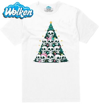 Pánské tričko  Vánoční Stromek z Lebek.jpg