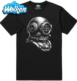 Pánské tričko Historická Potápěčská Helma Mark V Diving Helmet.jpg
