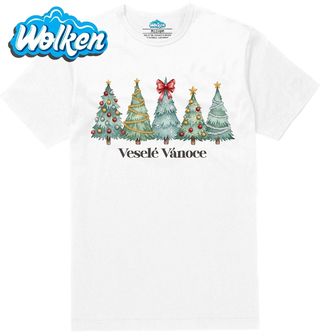 Pánské tričko  Vánoční Les Veselé Vánoce.jpg