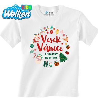 Dětské tričko Veselé Vánoce a Šťastný Nový Rok.jpg