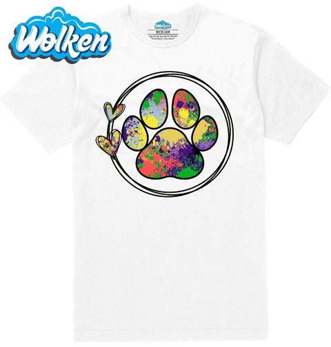 Obrázek produktu Pánské tričko Barevná Psí Tlapka