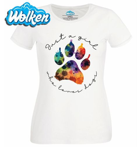 Obrázek produktu Dámské tričko Prostě holka, která miluje psy