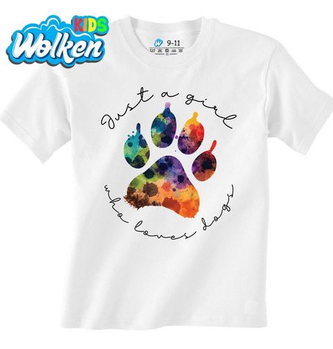 Obrázek produktu Dětské tričko Prostě holka, která miluje psy