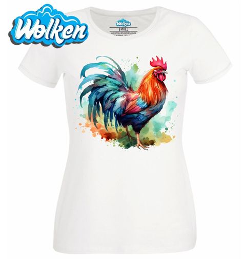 Obrázek produktu Dámské tričko Barevný Kohout