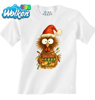 Dětské tričko Vyděšená Vánoční Slepice.jpg