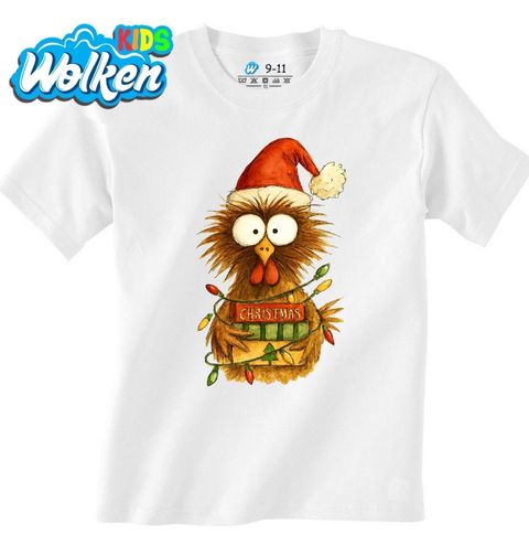 Obrázek produktu Dětské tričko Vyděšená Vánoční Slepice