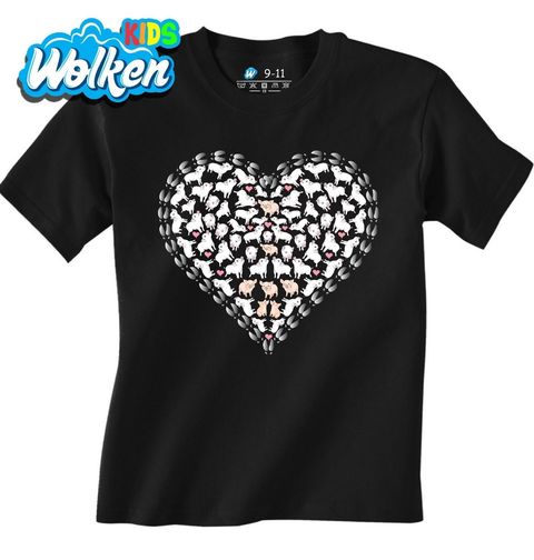 Obrázek produktu Dětské tričko Srdce plné Prasátek