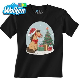 Dětské tričko Vánoční Kůň mezi Dárky.jpg