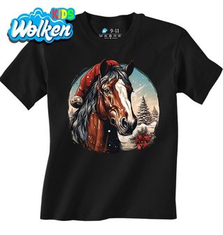 Dětské tričko Vánoční Kůň v Zimní Krajině.jpg