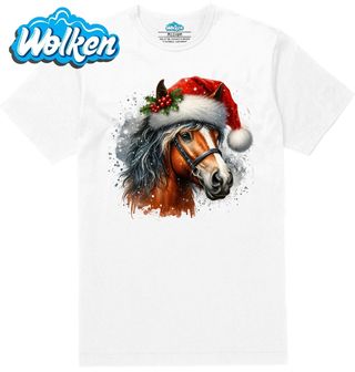 Pánské tričko  Vánoční Kůň v Čepici.jpg