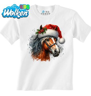 Dětské tričko Vánoční Kůň v Čepici.jpg