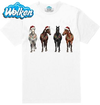 Pánské tričko  Čtyři Vánoční Koně.jpg