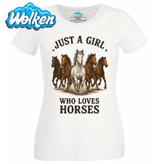 Dámské tričko  Prostě holka, která miluje koně.jpg