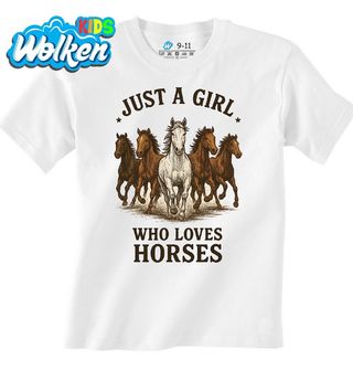 Dětské tričko Prostě holka, která miluje koně.jpg