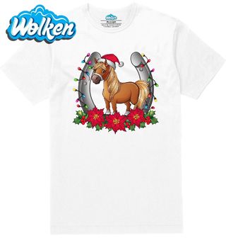 Pánské tričko  Vánoční Kůň s Podkovou.jpg
