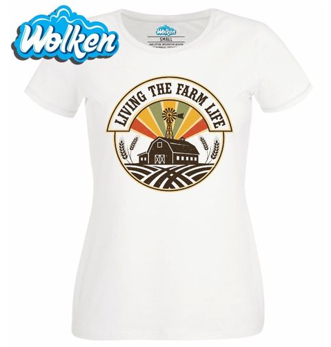 Obrázek produktu Dámské tričko Život na Farmě Living the Farm Life