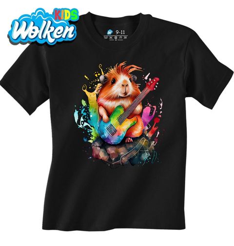 Obrázek produktu Dětské tričko Rockové Morče s Kytarou